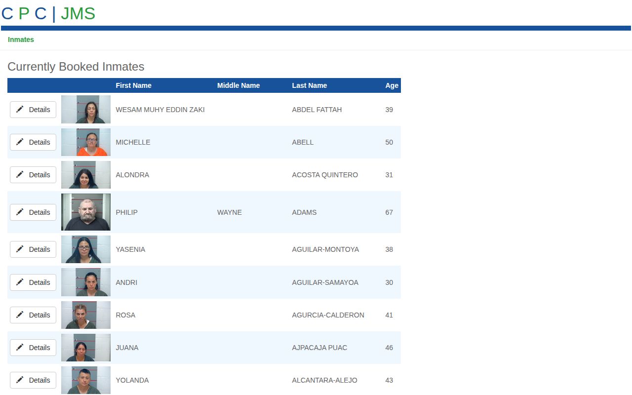 Grayson County currently booked inmates roster
